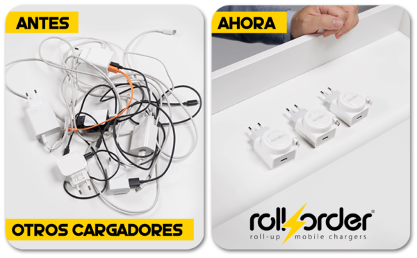 CARGADOR ULTRA RAPIDO 20W ENROLLABLE PARA IPHONE 14 Y ANTERIORES LIGHTNING - Imagen 7